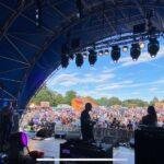 A view form the stage at Bedford River Festival with Life of Riley